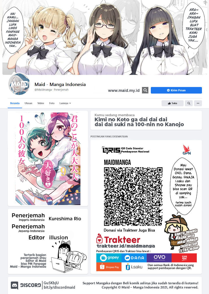Kimi no Koto ga Dai Dai Dai Dai Daisuki na 100-ri no Kanojo chapter 91